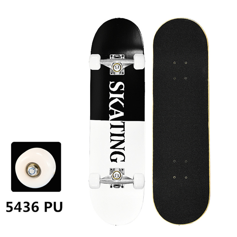 BLACK AND WHITE (5436PU WHEEL)